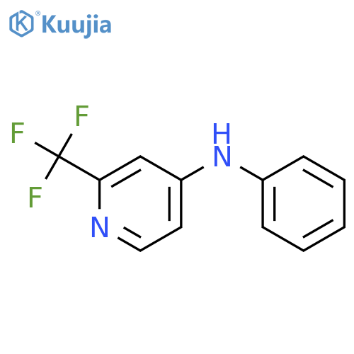 N-Phenyl-2-(trifluoromethyl)pyridin-4-amine structure
