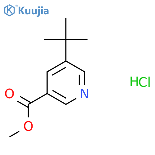 Methyl 5-(tert-butyl)nicotinate hydrochloride structure