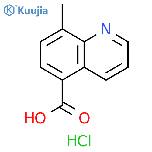 8-methylquinoline-5-carboxylic acid hydrochloride structure