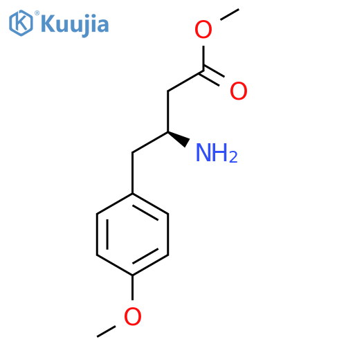 methyl (3S)-3-amino-4-(4-methoxyphenyl)butanoate structure