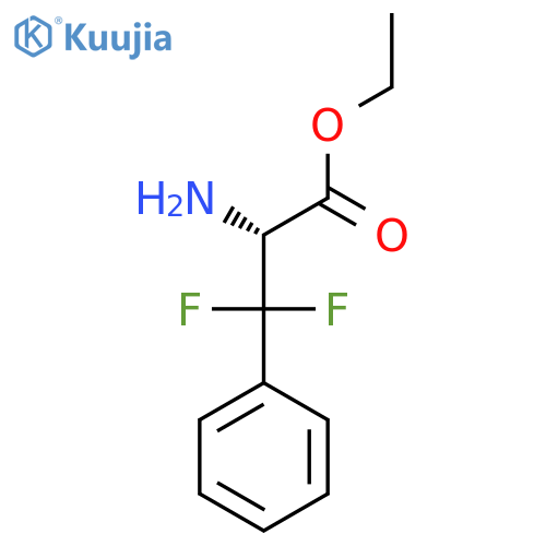 ethyl (2R)-2-amino-3,3-difluoro-3-phenylpropanoate structure