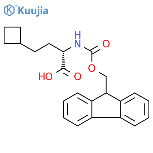 (S)-2-(Fmoc-amino)-4-cyclobutylbutanoic acid structure