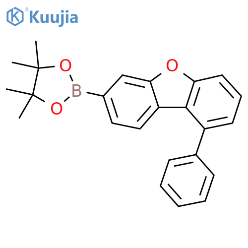 4,4,5,5-Tetramethyl-2-(9-phenyldibenzo[b,d]furan-3-yl)-1,3,2-dioxaborolane structure
