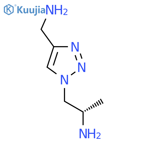 (2S)-1-[4-(aminomethyl)-1H-1,2,3-triazol-1-yl]propan-2-amine structure