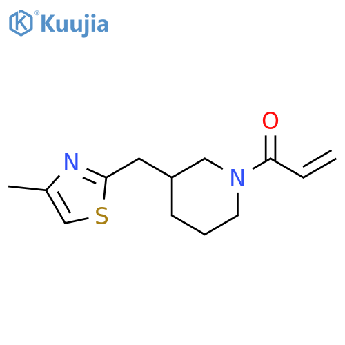 1-{3-(4-methyl-1,3-thiazol-2-yl)methylpiperidin-1-yl}prop-2-en-1-one structure