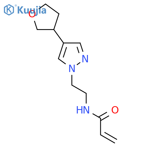 N-[2-[4-(Oxolan-3-yl)pyrazol-1-yl]ethyl]prop-2-enamide structure