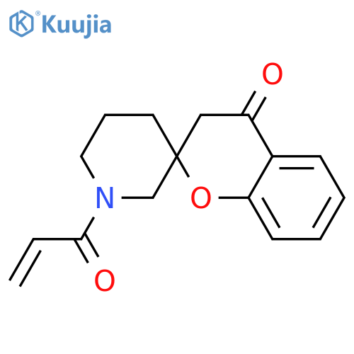 1'-(prop-2-enoyl)-3,4-dihydrospiro1-benzopyran-2,3'-piperidine-4-one structure