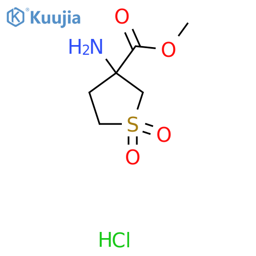 Methyl 3-amino-1,1-dioxothiolane-3-carboxylate;hydrochloride structure
