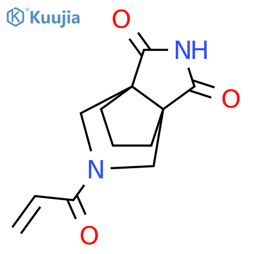7-(prop-2-enoyl)-3,7-diazatricyclo3.3.3.0,1,5undecane-2,4-dione structure