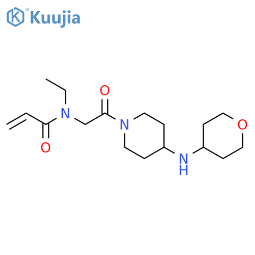 N-Ethyl-N-[2-oxo-2-[4-[(tetrahydro-2H-pyran-4-yl)amino]-1-piperidinyl]ethyl]-2-propenamide structure