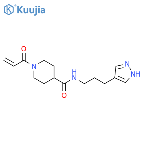 1-(1-Oxo-2-propen-1-yl)-N-[3-(1H-pyrazol-4-yl)propyl]-4-piperidinecarboxamide structure