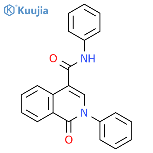 1-Oxo-N,2-diphenylisoquinoline-4-carboxamide structure