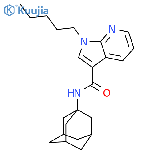 N-(adamantan-1-yl)-1-pentyl-1h-pyrrolo[2,3-b]pyridine-3-carboxamide structure