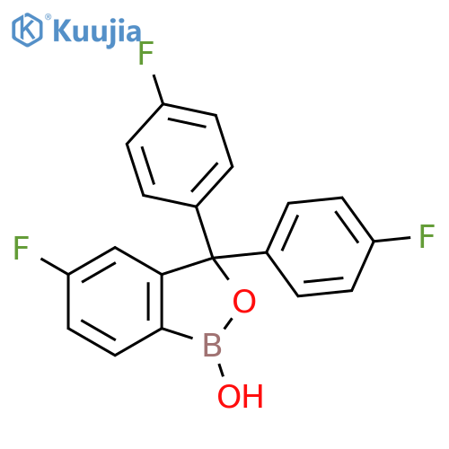 5-Fluoro-3,3-bis(4-fluorophenyl)benzo[c][1,2]oxaborol-1(3H)-ol structure