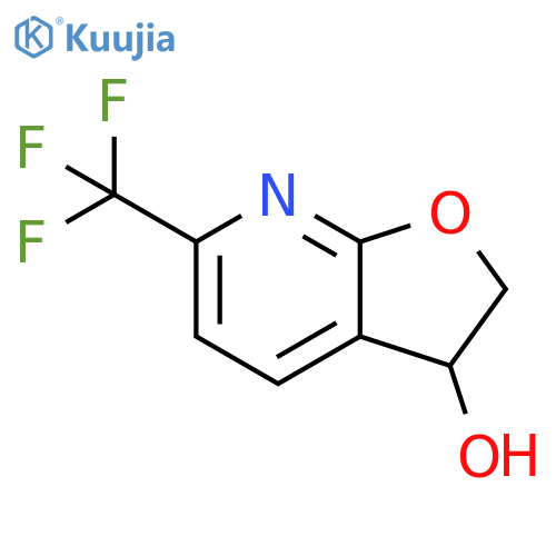 6-(trifluoromethyl)-2,3-dihydrofuro[2,3-b]pyridin-3-ol structure