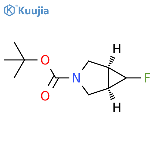 tert-butyl (1R,5S)-6-fluoro-3-azabicyclo3.1.0hexane-3-carboxylate structure