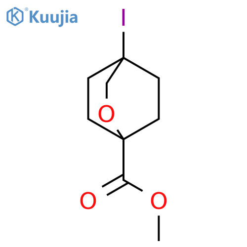 methyl 4-iodo-2-oxabicyclo[2.2.2]octane-1-carboxylate structure