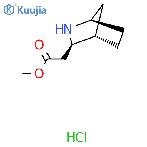Methyl 2-[(1R,3R,4S)-2-azabicyclo[2.2.1]heptan-3-yl]acetate;hydrochloride structure