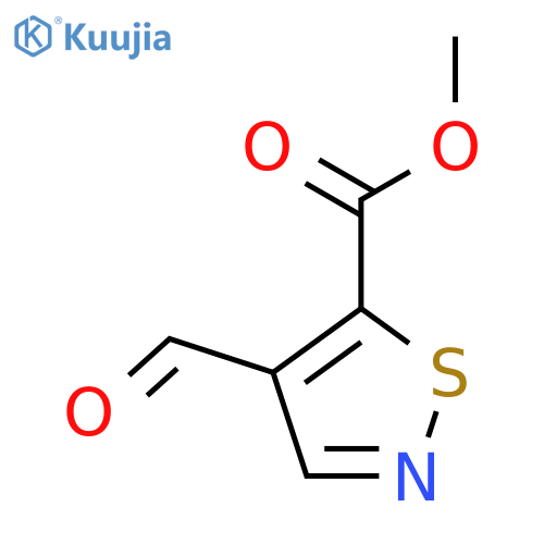 Methyl 4-formyl-1,2-thiazole-5-carboxylate structure