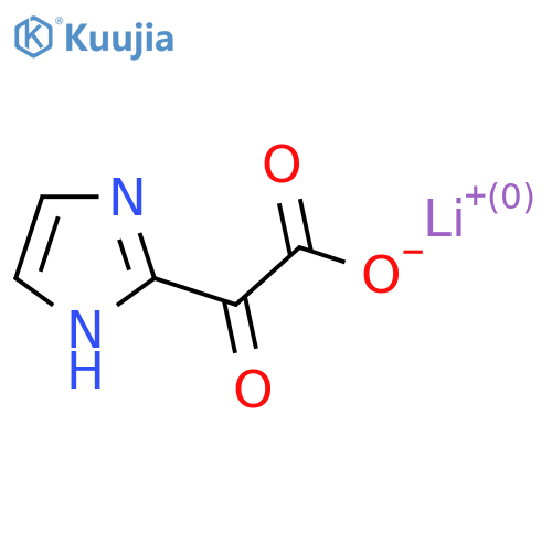 lithium(1+) ion 2-(1H-imidazol-2-yl)-2-oxoacetate structure