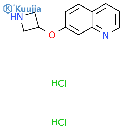 7-(Azetidin-3-yloxy)quinoline;dihydrochloride structure