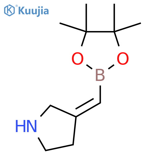3-[(Tetramethyl-1,3,2-dioxaborolan-2-yl)methylidene]pyrrolidine structure