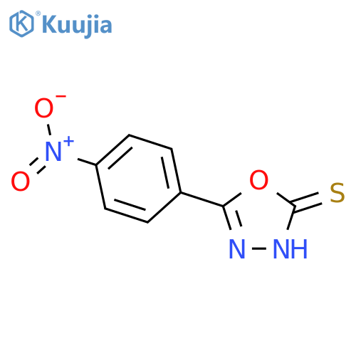 1,3,4-Oxadiazole-2(3H)-thione,5-(4-nitrophenyl)- structure
