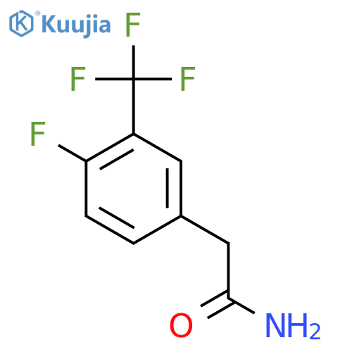 3-Trifluoromethyl-4-fluorophenylacetamide structure