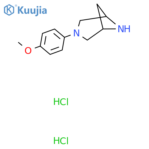 3-(4-Methoxyphenyl)-3,6-diazabicyclo[3.1.1]heptane dihydrochloride structure