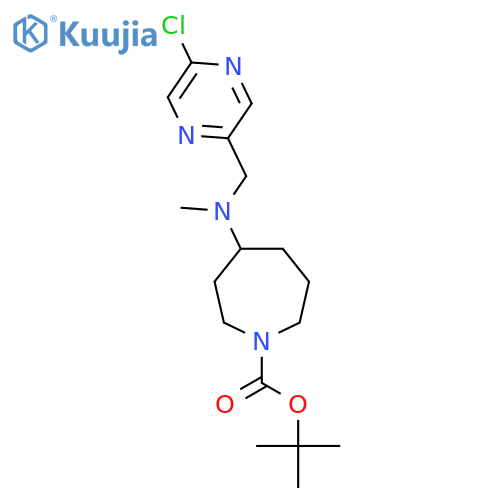 Tert-butyl 4-[(5-chloropyrazin-2-yl)methyl-methylamino]azepane-1-carboxylate structure