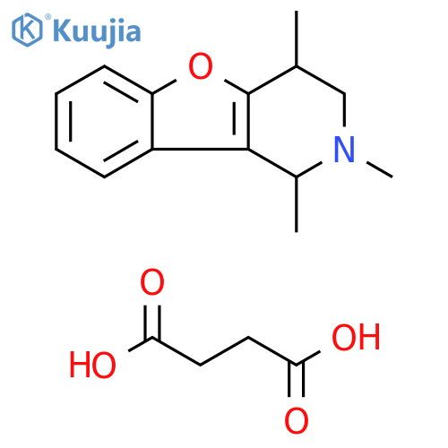 Butanedioic acid, compd. with 1,2,3,4-tetrahydro-1,2,4-trimethylbenzofuro[3,2-c]pyridine (1:1) structure