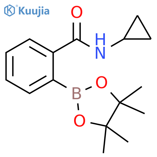N-Cyclopropyl-2-(tetramethyl-1,3,2-dioxaborolan-2-yl)benzamide structure