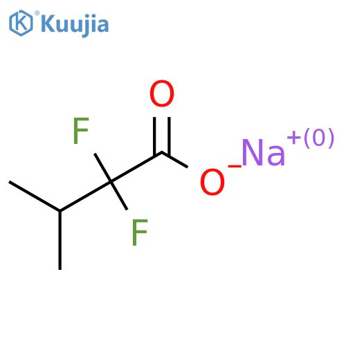 Sodium;2,2-difluoro-3-methylbutanoate structure