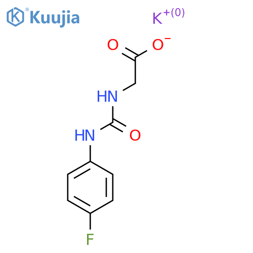 Potassium;2-[(4-fluorophenyl)carbamoylamino]acetate structure