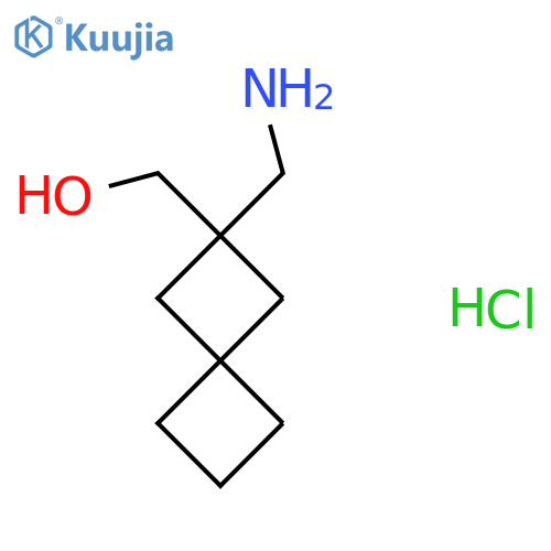 [2-(Aminomethyl)spiro[3.3]heptan-2-yl]methanol;hydrochloride structure