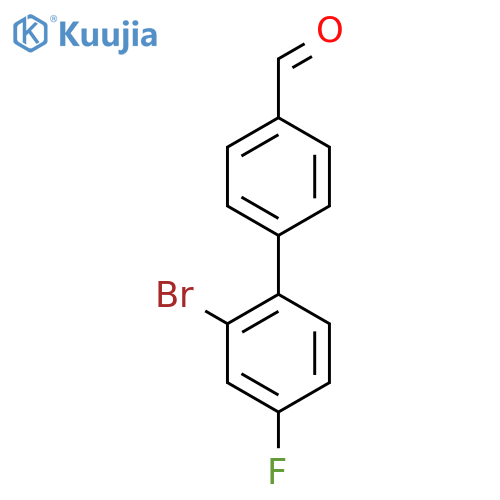 2'-Bromo-4'-fluoro-[1,1'-biphenyl]-4-carbaldehyde structure