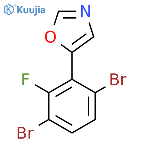 5-(3,6-Dibromo-2-fluorophenyl)oxazole structure
