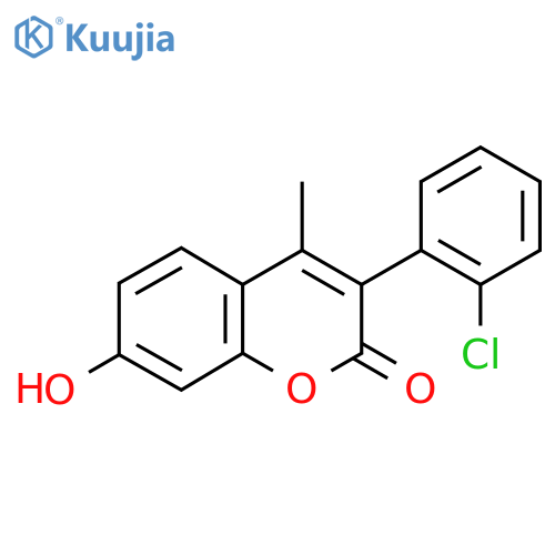 3(2-Chlorophenyl)-7-Hydroxy-4-Methylcoumarin structure