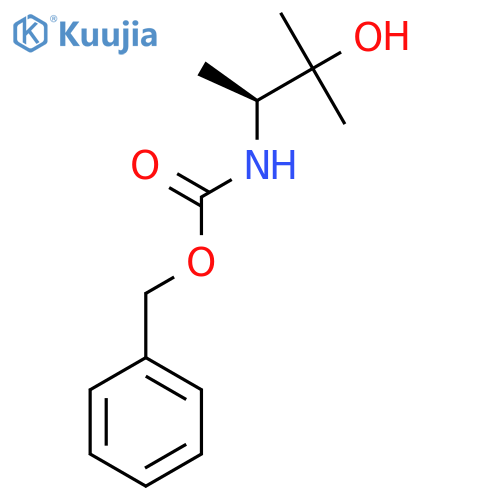 benzyl N-[(2S)-3-hydroxy-3-methylbutan-2-yl]carbamate structure