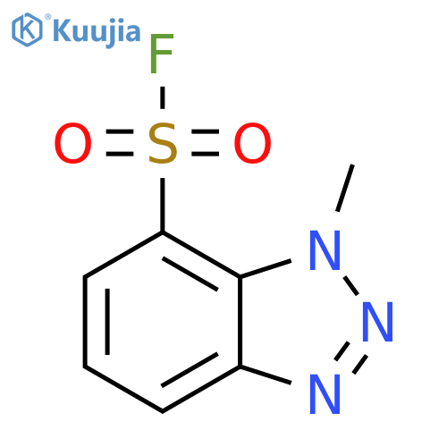 1-methyl-1H-1,2,3-benzotriazole-7-sulfonyl fluoride structure