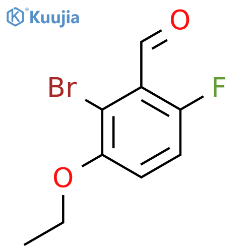 2-Bromo-3-ethoxy-6-fluorobenzaldehyde structure