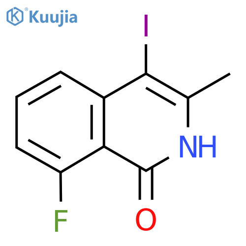 8-fluoro-4-iodo-3-methyl-1,2-dihydroisoquinolin-1-one structure