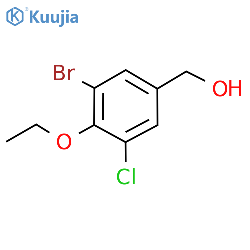 Benzenemethanol, 3-​bromo-​5-​chloro-​4-​ethoxy- structure