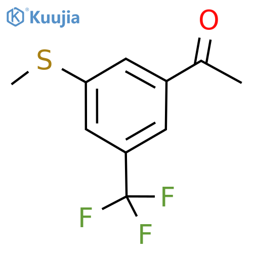 Ethanone, 1-​[3-​(methylthio)​-​5-​(trifluoromethyl)​phenyl]​- structure