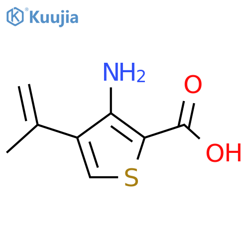 3-Amino-4-(prop-1-en-2-yl)thiophene-2-carboxylic acid structure