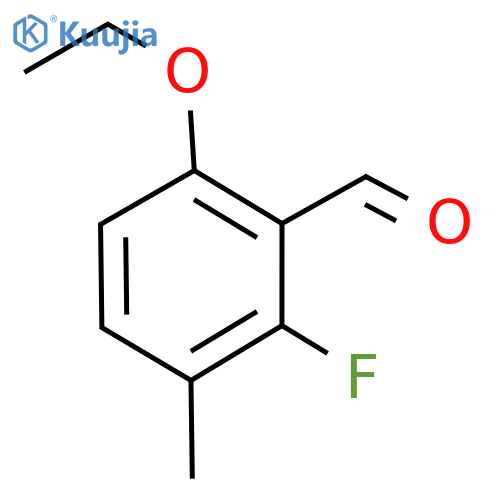Benzaldehyde, 6-ethoxy-2-fluoro-3-methyl- structure
