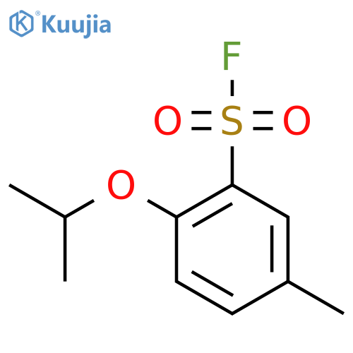 5-Methyl-2-(propan-2-yloxy)benzene-1-sulfonyl fluoride structure