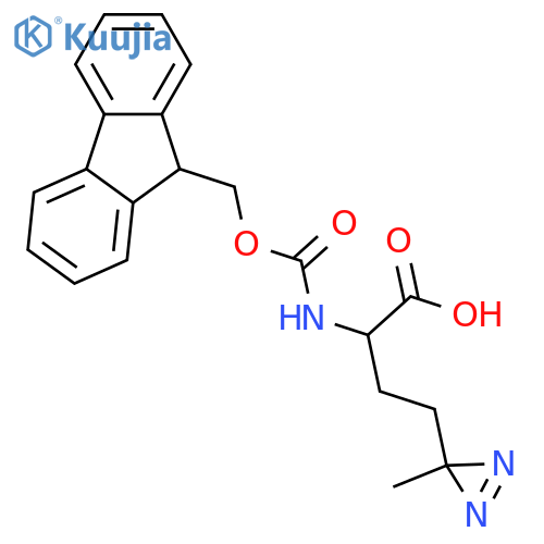 3H-Diazirine-3-butanoic acid, α-[[(9H-fluoren-9-ylmethoxy)carbonyl]amino]-3-methyl-  structure