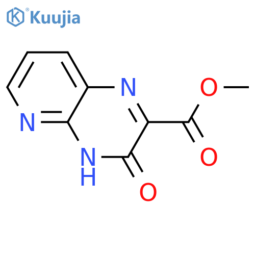 Pyrido[2,3-b]pyrazine-2-carboxylic acid, 3,4-dihydro-3-oxo-, methyl ester structure
