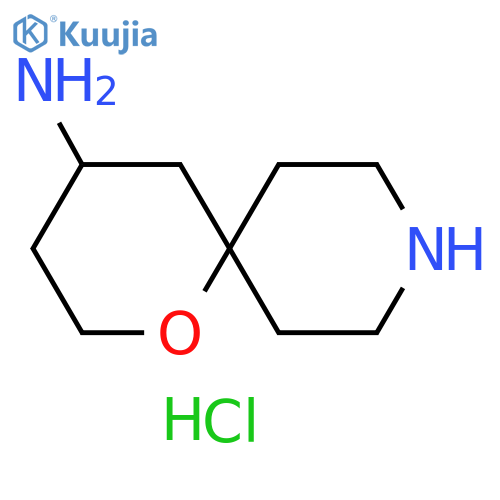 1-oxa-9-azaspiro[5.5]undecan-4-amine;dihydrochloride structure
